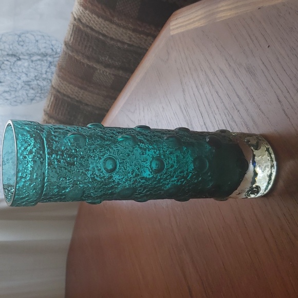MCM teal Bubble Vase by Tamara Aladin. Made in  Riihimaen, Finland  - Picture 2 of 3